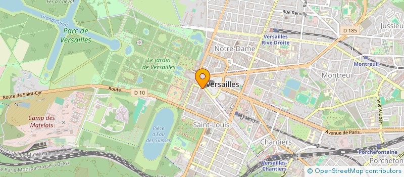 localisation de l'entreprise AURIEVA à VERSAILLES