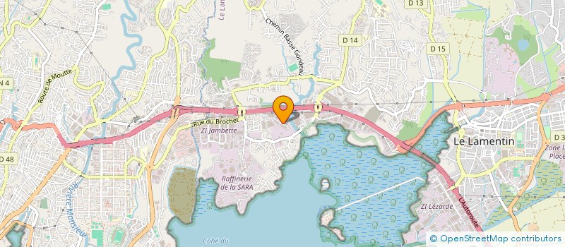 localisation de l'entreprise AURIGA  LE LAMENTIN