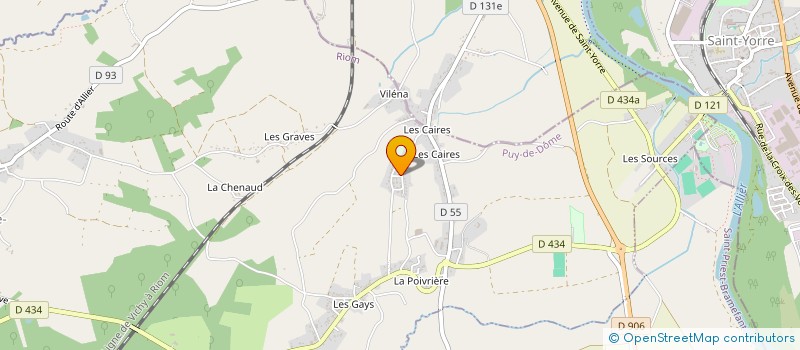 localisation de l'entreprise AURIGE à SAINT-SYLVESTRE-PRAGOULIN