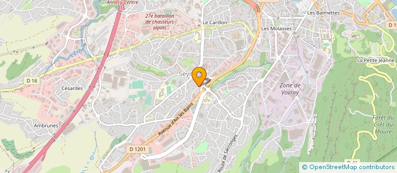 localisation de l'entreprise AURIGE à ANNECY