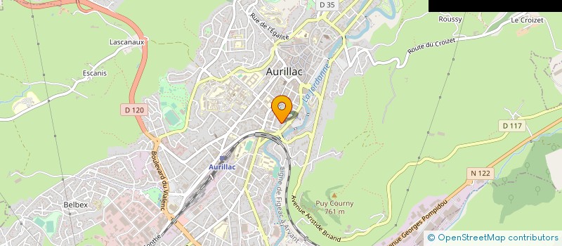 localisation de l'entreprise AURILLAC BRIDGE CLUB à AURILLAC