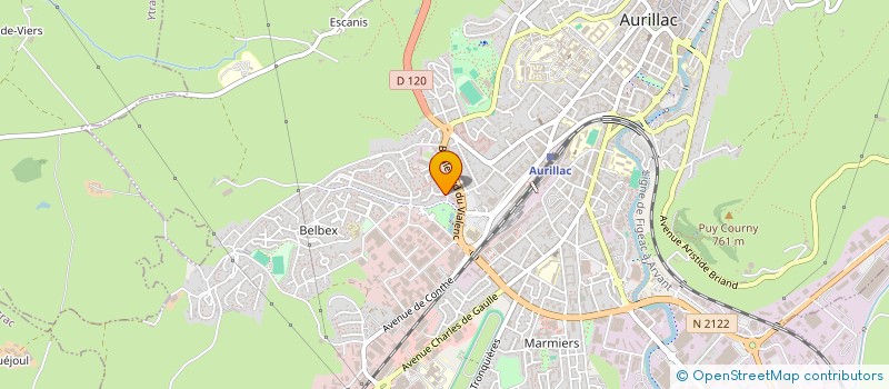 localisation de l'entreprise AURILLAC DIFFUSIOON PRESSE à AURILLAC