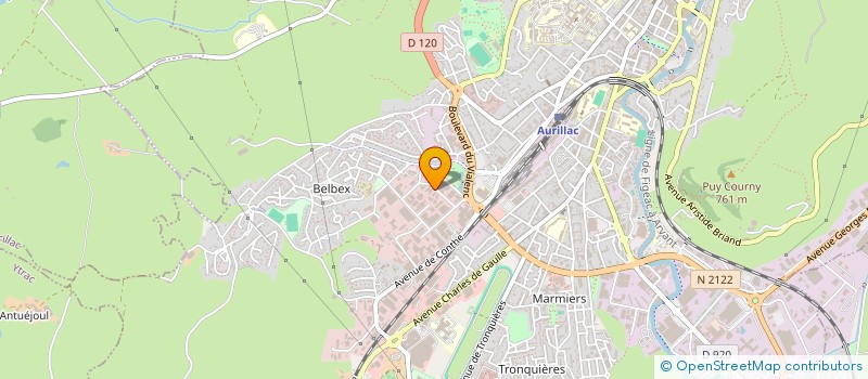 localisation de l'entreprise AURILLAC ELECTRO DIESEL à AURILLAC