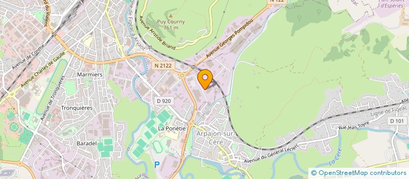 localisation de l'entreprise AURILLAC FORMATION COM à AURILLAC