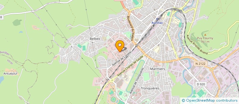 localisation de l'entreprise AURILLAC PIECES AUTOS à AURILLAC