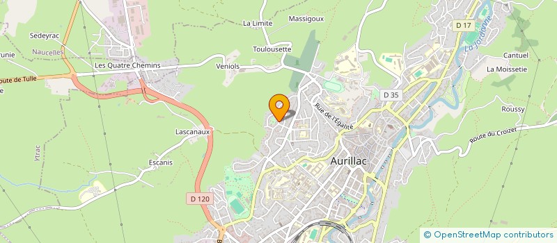 localisation de l'entreprise AURILLAC TRAD à AURILLAC