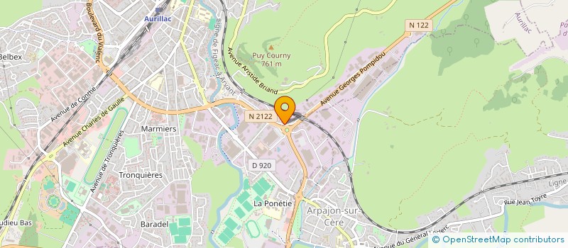 localisation de l'entreprise AURILLACDIS à AURILLAC