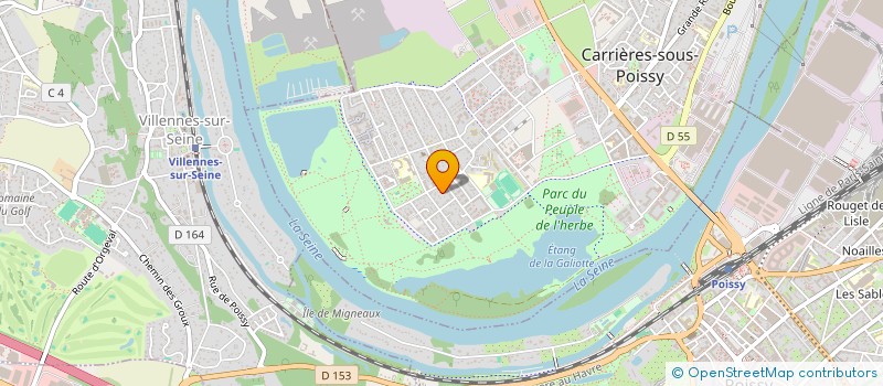 localisation de l'entreprise AURILUS PAYSAGE  CARRIERES-SOUS-POISSY