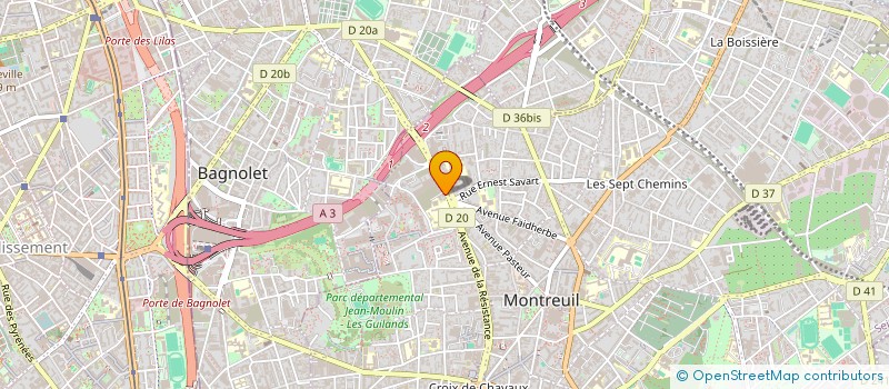 localisation de l'entreprise AURIOL  MONTREUIL
