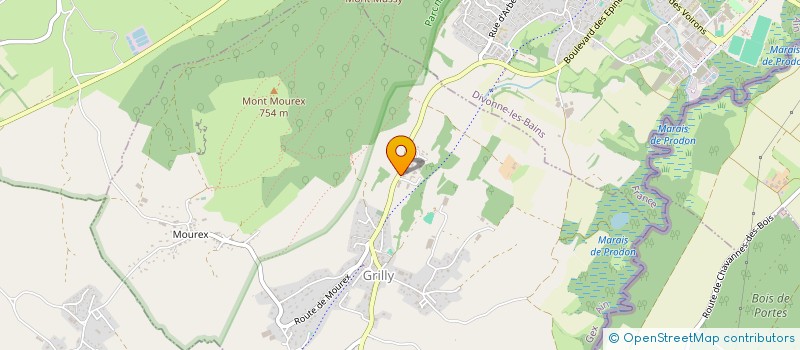 localisation de l'entreprise AURION  GRILLY