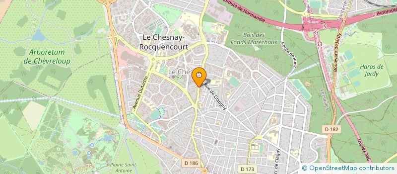 localisation de l'entreprise AURIOS  LE CHESNAY-ROCQUENCOURT