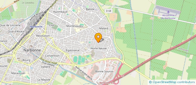 localisation de l'entreprise AURIS 1.618 à NARBONNE