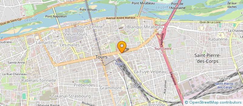 localisation de l'entreprise AURIS à TOURS