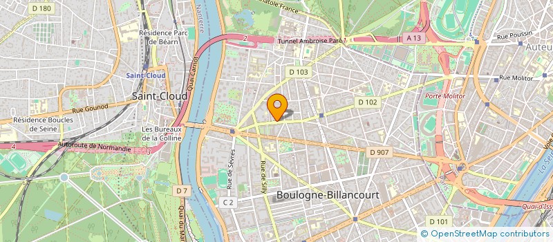 localisation de l'entreprise AURIS  BOULOGNE-BILLANCOURT