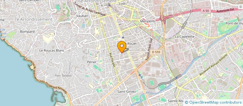 localisation de l'entreprise AURISA à MARSEILLE