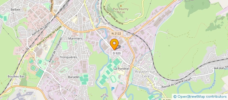 localisation de l'entreprise AURISTYL à AURILLAC