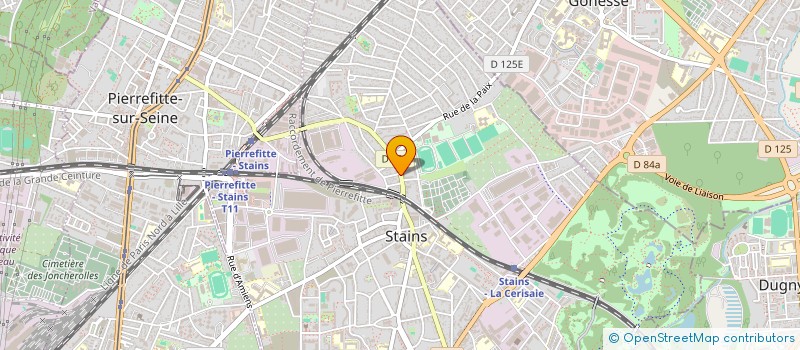 localisation de l'entreprise AURITV à STAINS