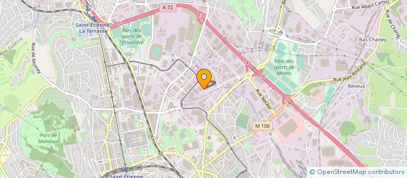 localisation de l'entreprise AURIUM à SAINT-ETIENNE