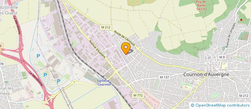 localisation de l'entreprise AURIZIA  COURNON-D'AUVERGNE