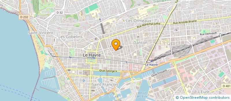 localisation de l'entreprise AURIZON à LE HAVRE