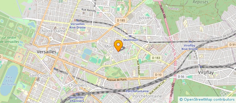 localisation de l'entreprise AURJIB à VERSAILLES