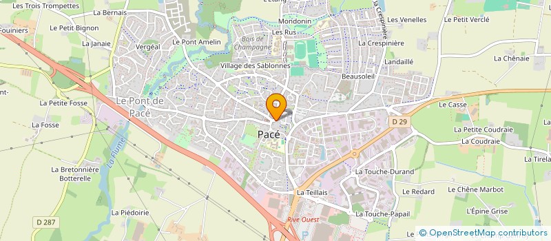 localisation de l'entreprise AURJOCE à PACE
