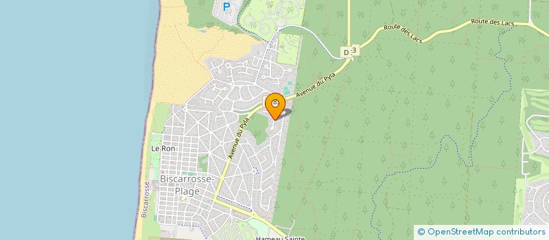 localisation de l'entreprise AURNAELLE  BISCARROSSE