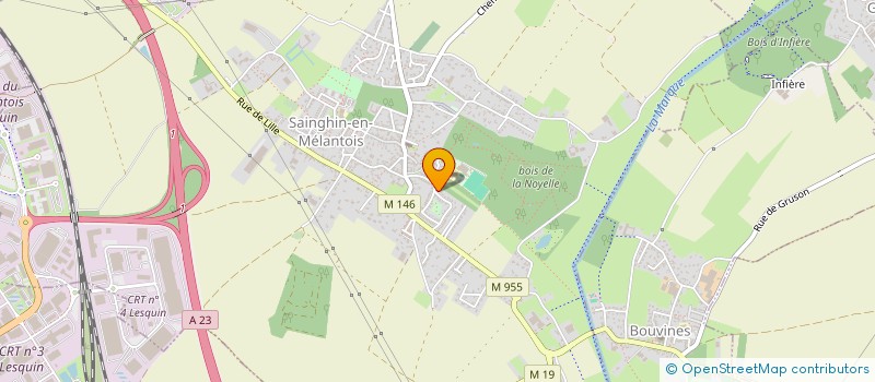 localisation de l'entreprise AUROC  SAINGHIN-EN-MELANTOIS