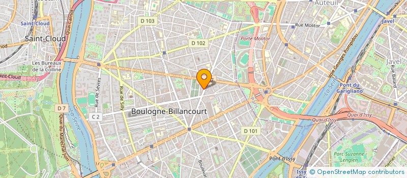 localisation de l'entreprise AURODIA à BOULOGNE-BILLANCOURT