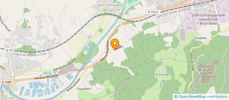 localisation de l'entreprise AUROFA  SAINT-PANTALEON-DE-LARCHE