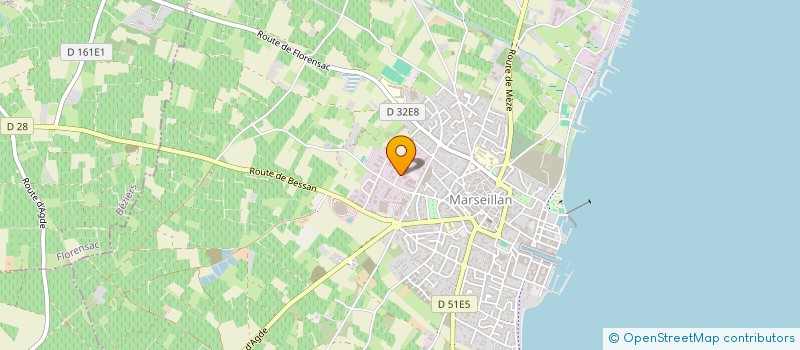 localisation de l'entreprise AUROLAS à MARSEILLAN