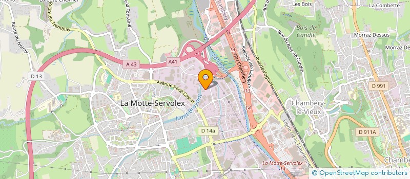 localisation de l'entreprise AUROMAG à LA MOTTE-SERVOLEX
