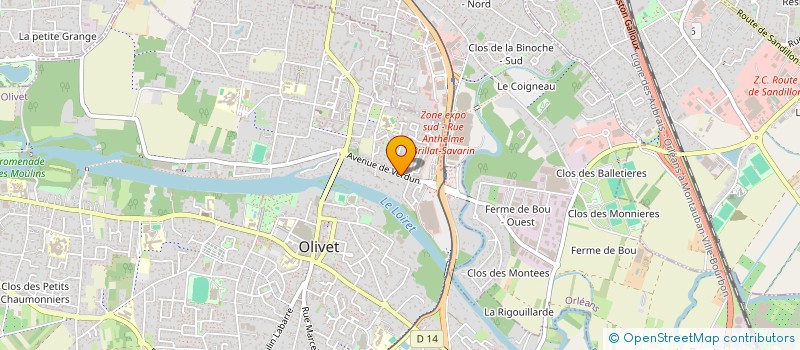 localisation de l'entreprise AUROMAX SARL à OLIVET