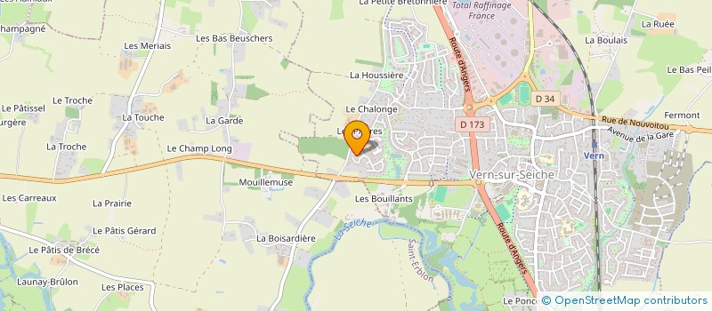 localisation de l'entreprise AUROR VIA HABITAT INCLUSIF POUR PERSONNES PORTEUSES DE MALADIE NEURO EVOLUTIVE VIEILLISSANTES  VERN-SUR-SEICHE