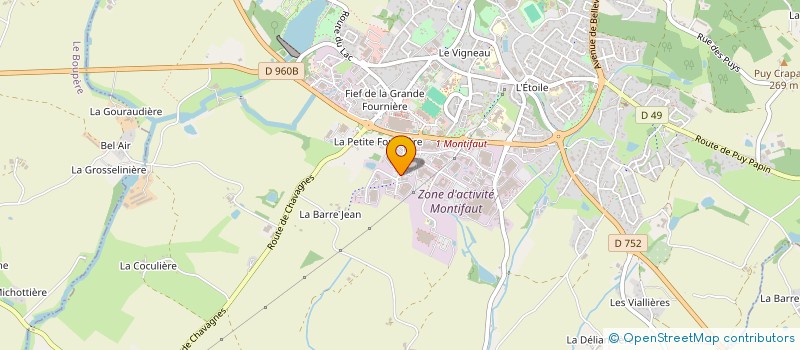 localisation de l'entreprise AURORA  POUZAUGES