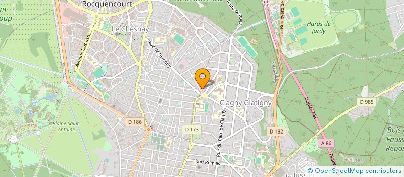 localisation de l'entreprise AURORA à VERSAILLES