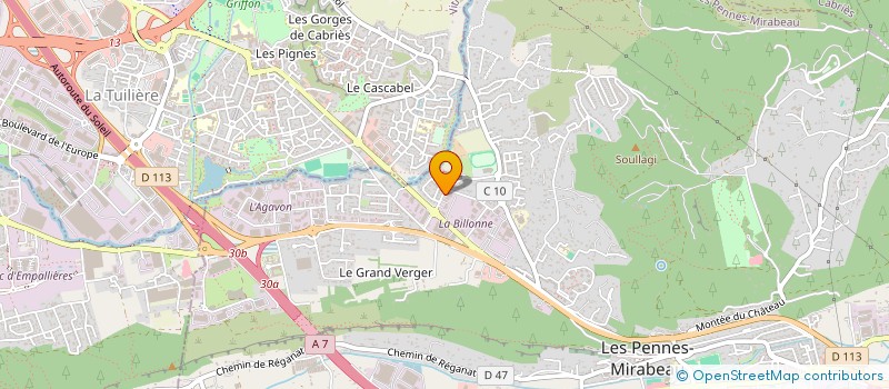 localisation de l'entreprise AURORA à LES PENNES-MIRABEAU
