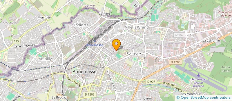 localisation de l'entreprise AURORA CAPITAL  ANNEMASSE