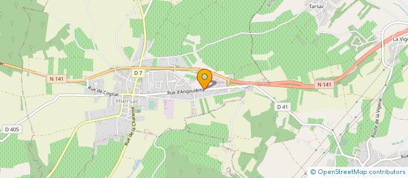 localisation de l'entreprise AURORA GAME STUDIO  HIERSAC