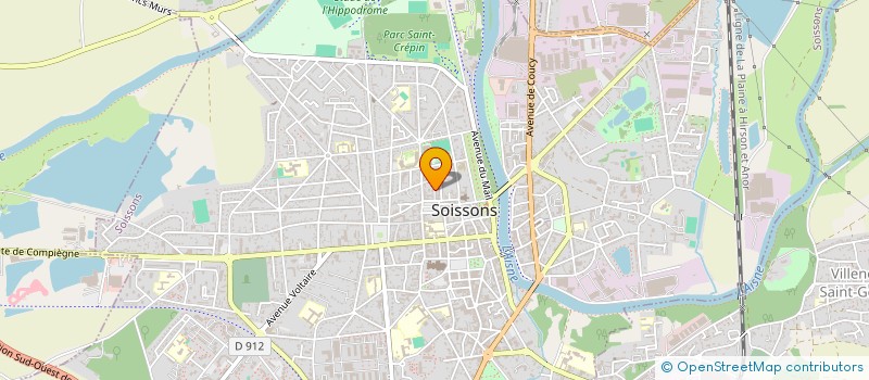 localisation de l'entreprise AURORA LIGHTING à SOISSONS