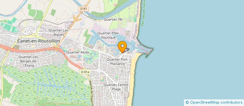 localisation de l'entreprise AURORA PAX  CANET-EN-ROUSSILLON