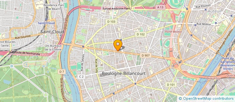 localisation de l'entreprise AURORASIA à BOULOGNE-BILLANCOURT
