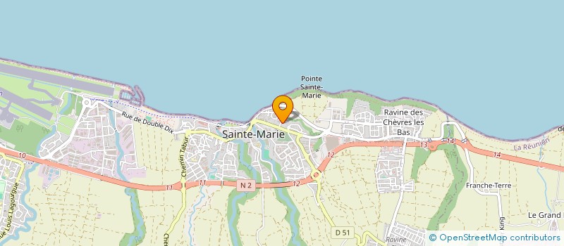 localisation de l'entreprise AURORE 1 à SAINTE-MARIE