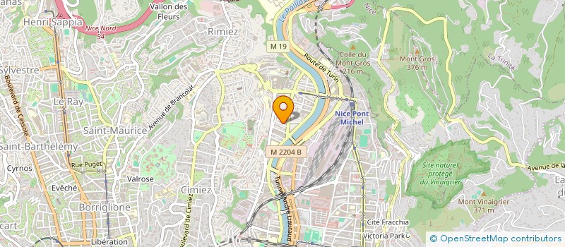 localisation de l'entreprise AURORE à NICE