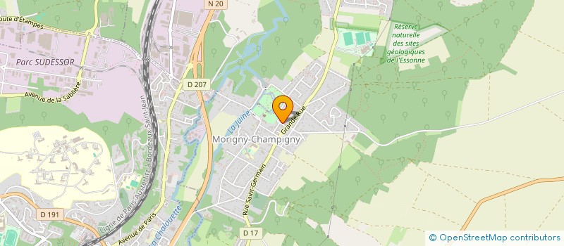 localisation de l'entreprise AURORE  MORIGNY-CHAMPIGNY