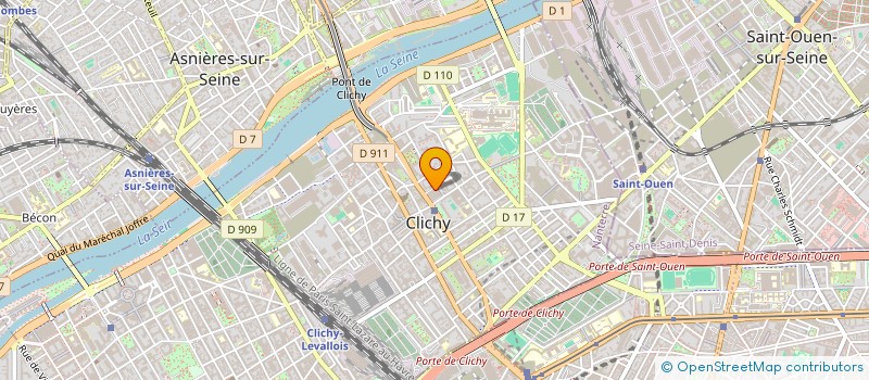 localisation de l'entreprise AURORE à CLICHY