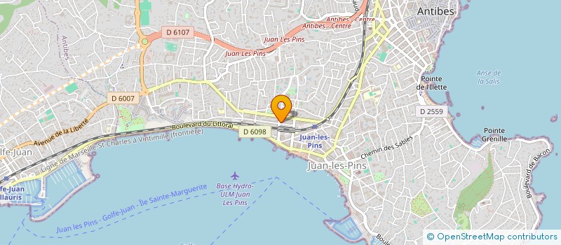 localisation de l'entreprise AURORE à ANTIBES