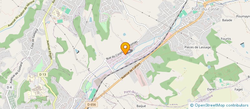 localisation de l'entreprise AURORE  PONT-DU-CASSE