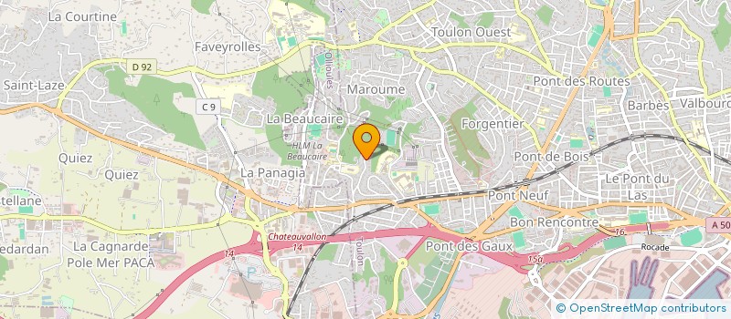 localisation de l'entreprise AURORE  TOULON