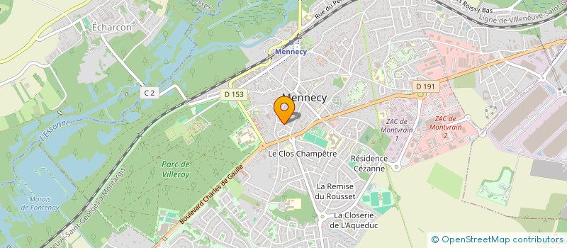 localisation de l'entreprise AURORE  MENNECY